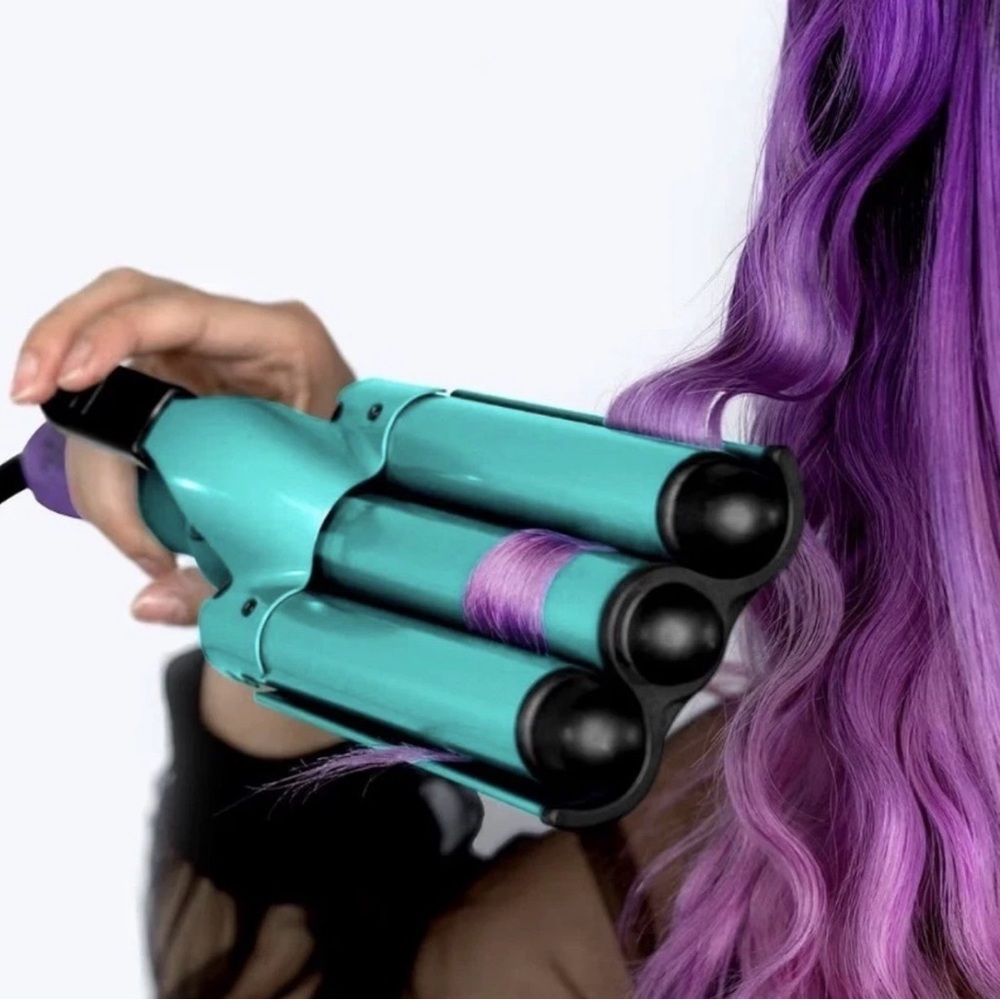 Bedhead Tigi Turquoise 3-Barrel Hair Waver for Women - Professional Styling Tool